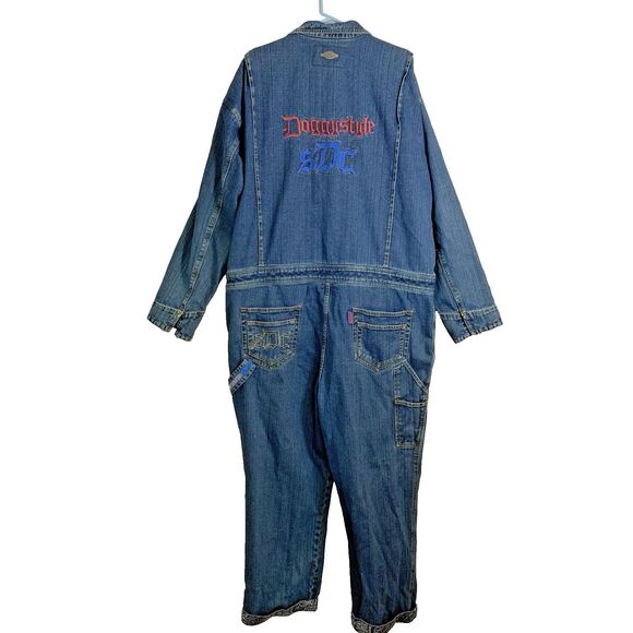 Vintage Y2K Snoop Dogg SDC Denim Coveralls Mens Size 3XL RARE Hip Hop Streetwear - Picture 2 of 16